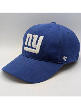 New York Giants Hat Cap Strap Back '47 Brand Youth Kids Boys Blue NFL Football